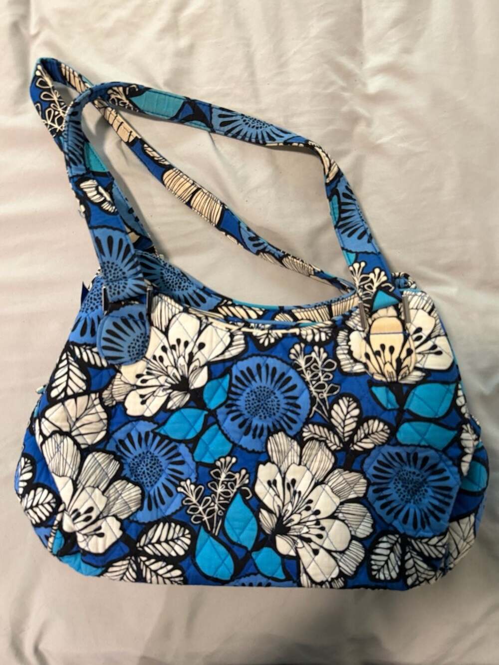 Vera Bradley Indigo Pop Triple Compartment Shoulder Bag
